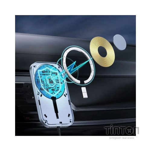 Зарядний пристрій Choetech QI 15W compatible MagSafe (T200-F-201BK)