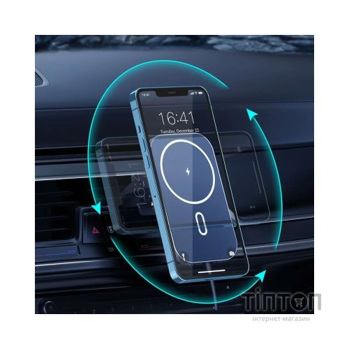 Зарядний пристрій Choetech QI 15W compatible MagSafe (T200-F-201BK)