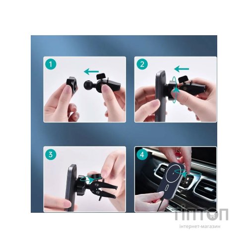 Зарядний пристрій Choetech QI 15W compatible MagSafe (T200-F-201BK)