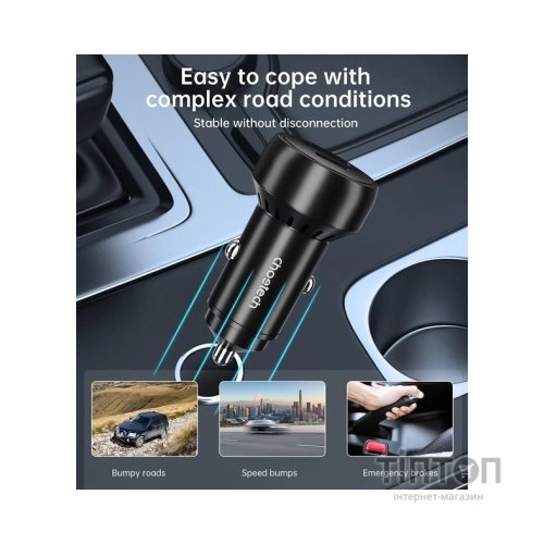 Зарядний пристрій Choetech USB-C+USB-A 60W QC3.0/PD/PPS black (TC0014-BK)