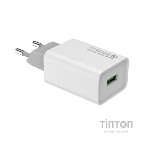 Зарядний пристрій ColorWay 1USB Huawei Super Charge/Quick Charge 3.0, 4A (20W) (CW-CHS014Q-WT)
