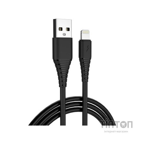 Зарядний пристрій ColorWay 1USB Quick Charge 3.0 (18W) black + cable Lightning (CW-CHS013QCL-BK)