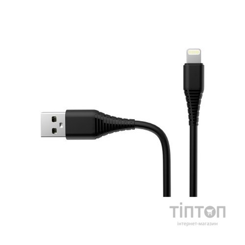 Зарядний пристрій ColorWay 1USB Quick Charge 3.0 (18W) black + cable Lightning (CW-CHS013QCL-BK)