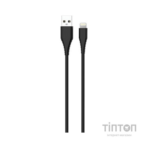 Зарядний пристрій ColorWay 1USB Quick Charge 3.0 (18W) black + cable Lightning (CW-CHS013QCL-BK)