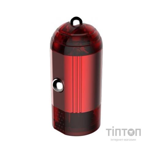 Зарядний пристрій ColorWay 1USB Quick Charge 3.0 (18W) red (CW-CHA012Q-RD)