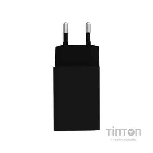 Зарядний пристрій ColorWay 2USB AUTO ID 2.1A (10W) black (CW-CHS015-BK)