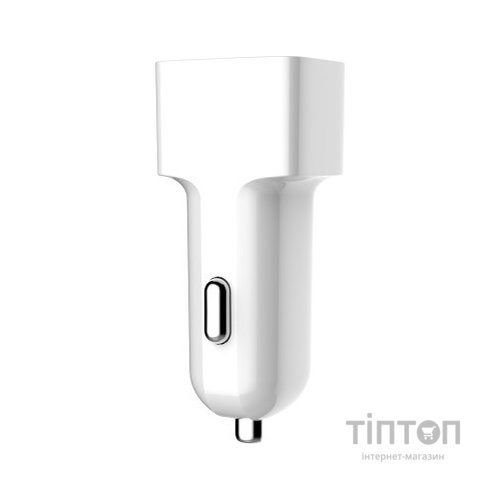 Зарядний пристрій ColorWay 2USB AUTO ID 2.4A (12W) white (CW-CHA009-WT)