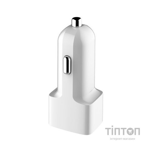 Зарядний пристрій ColorWay 2USB AUTO ID 2.4A (12W) white (CW-CHA009-WT)