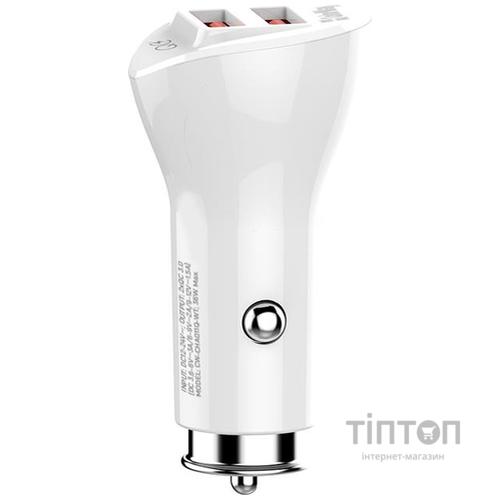 Зарядний пристрій ColorWay 2USB Quick Charge 3.0 (36W (CW-CHA011Q-WT)