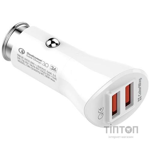 Зарядний пристрій ColorWay 2USB Quick Charge 3.0 (36W (CW-CHA011Q-WT)