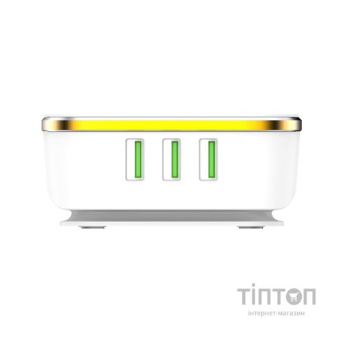 Зарядний пристрій ColorWay 6USB (1QC3.0 + 5 AUTO ID) 7A (35W) white (CW-CHS019Q-WT)