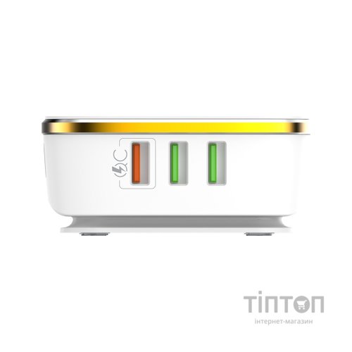 Зарядний пристрій ColorWay 6USB (1QC3.0 + 5 AUTO ID) 7A (35W) white (CW-CHS019Q-WT)