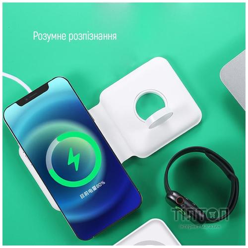 Зарядний пристрій ColorWay MagSafe Duo Charger 15W for iPhone (White) (CW-CHW32Q-WT)