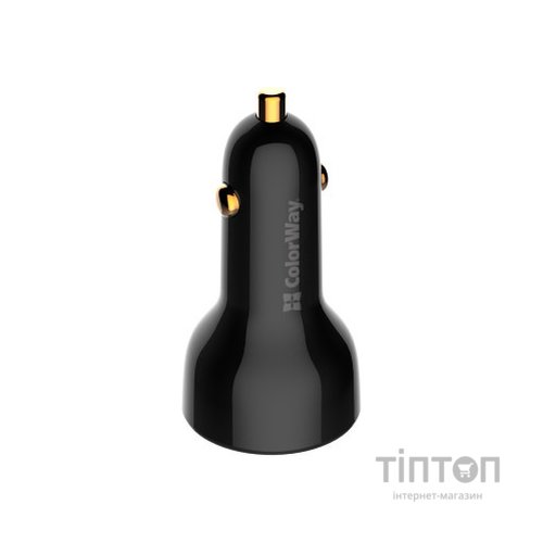 Зарядний пристрій ColorWay Power Delivery PPS USB (USB-A + USB-C) (100W) Black (CW-CHA044PD-BK)