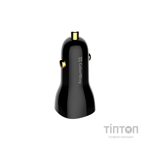 Зарядний пристрій ColorWay PowerDelivery PPS USB (USB-A + USB-C) (60W) Black (CW-CHA046PD-BK)