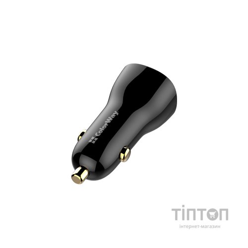 Зарядний пристрій ColorWay PowerDelivery PPS USB (USB-A + USB-C) (60W) Black (CW-CHA046PD-BK)