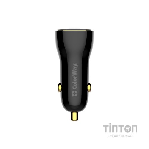 Зарядний пристрій ColorWay PowerDelivery PPS USB (USB-A + USB-C) (60W) Black (CW-CHA046PD-BK)
