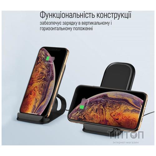 Зарядний пристрій ColorWay Wireless Stand 15W Black (CW-CHW31Q-BK)