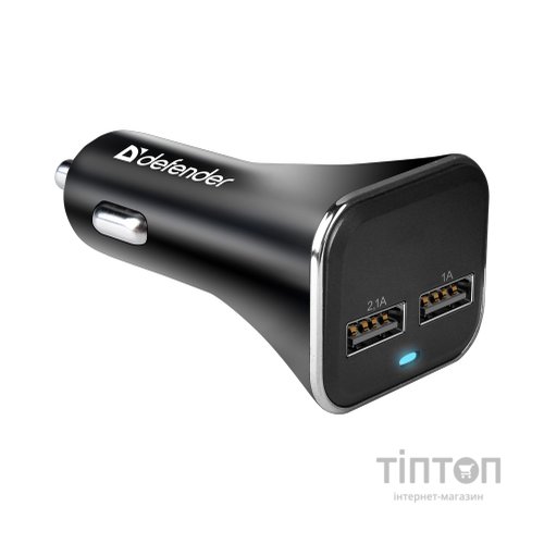 Зарядний пристрій Defender 2xUSB 15W (2xUSB-A) UCA-31 5V/3.1A (83597)