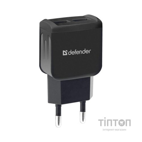Зарядний пристрій Defender UPС-21 2xUSB,5V/2.1А кабель microUSB (83581)