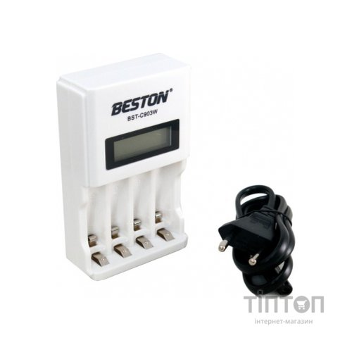 Зарядний пристрій для акумуляторів Beston BST-C903W 4slots for AA/AAA, Ni-MH/Ni-CD (AAB1850)