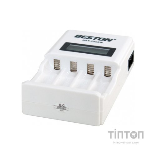Зарядний пристрій для акумуляторів Beston BST-C903W 4slots for AA/AAA, Ni-MH/Ni-CD (AAB1850)