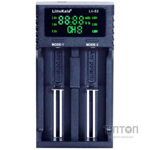 Зарядний пристрій для акумуляторів Liitokala 2 Slots, LCD дисплей, Li-ion/Ni-MH/Ni-Cd/AA/ААA/AAAA/С (Lii-S2)