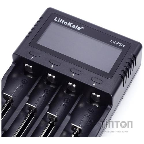 Зарядний пристрій для акумуляторів Liitokala 4 Slots, LCD дисплей, Li-ion/Ni-MH/Ni-Cd/AA/ААA/AAAA/С (Lii-PD4)