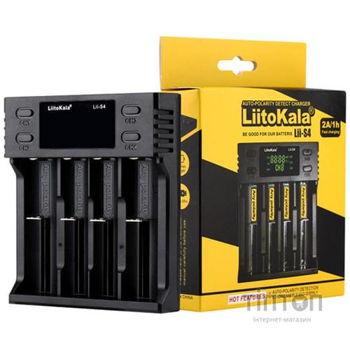 Зарядний пристрій для акумуляторів Liitokala 4 Slots, LCD дисплей, Li-ion/Ni-MH/Ni-Cd/AA/ААA/AAAA/С (Lii-S4)