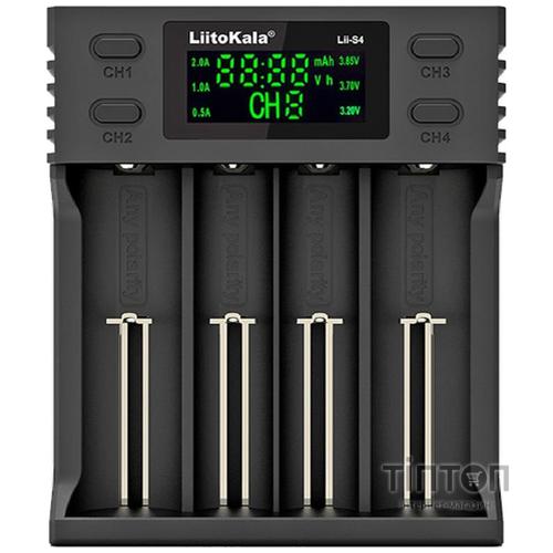 Зарядний пристрій для акумуляторів Liitokala 4 Slots, LCD дисплей, Li-ion/Ni-MH/Ni-Cd/AA/ААA/AAAA/С (Lii-S4)