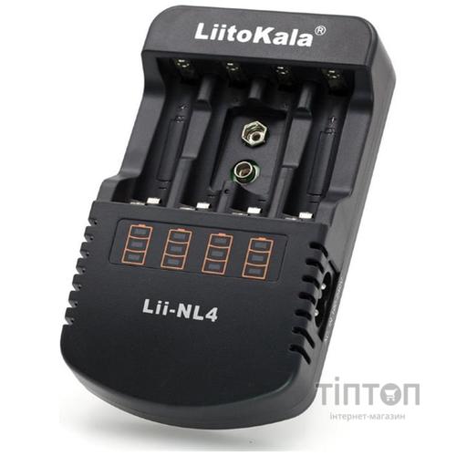 Зарядний пристрій для акумуляторів Liitokala 4 Slots, LED, Li-ion/Ni-MH/Ni-Cd/AA/ААA/AAAA/С (Lii-NL4)