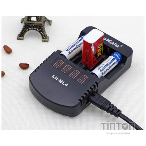 Зарядний пристрій для акумуляторів Liitokala 4 Slots, LED, Li-ion/Ni-MH/Ni-Cd/AA/ААA/AAAA/С (Lii-NL4)