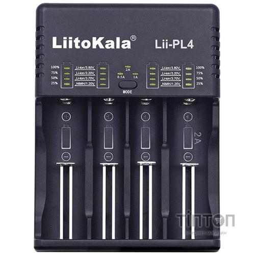 Зарядний пристрій для акумуляторів Liitokala 4 Slots, LED, Li-ion/Ni-MH/Ni-Cd/AA/ААA/AAAA/С (Lii-PL4)