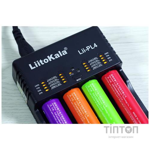 Зарядний пристрій для акумуляторів Liitokala 4 Slots, LED, Li-ion/Ni-MH/Ni-Cd/AA/ААA/AAAA/С (Lii-PL4)