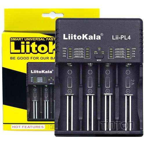 Зарядний пристрій для акумуляторів Liitokala 4 Slots, LED, Li-ion/Ni-MH/Ni-Cd/AA/ААA/AAAA/С (Lii-PL4)