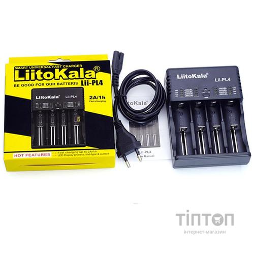 Зарядний пристрій для акумуляторів Liitokala 4 Slots, LED, Li-ion/Ni-MH/Ni-Cd/AA/ААA/AAAA/С (Lii-PL4)