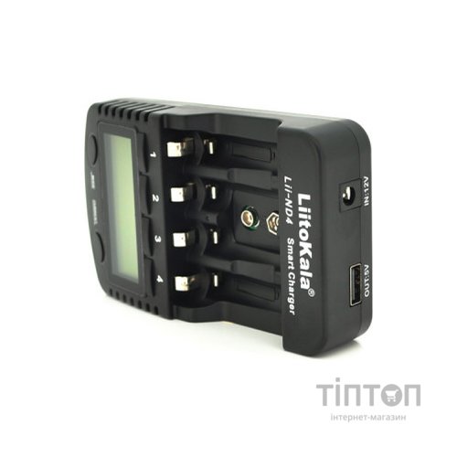 Зарядний пристрій для акумуляторів Liitokala 4 Slots, LED, Ni-Mh, Ni-Cd, AA, AAA, AAAA, С (Lii-ND4)