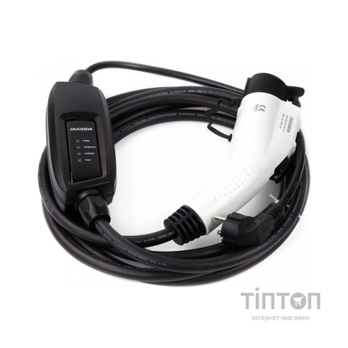 Зарядний пристрій для електромобіля Duosida Type 1 - Schuko (220V), 16A, 3.6кВт, 1-фазное, 5м (EV200269)