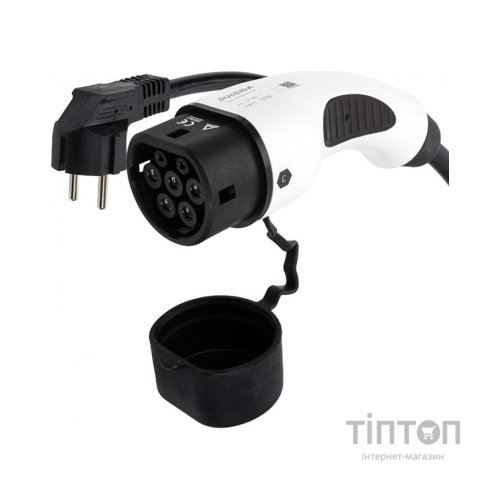 Зарядний пристрій для електромобіля Duosida Type 2 - Schuko (220V), 16A, 3.6кВт, 1-фазное, 5м (EV200276)