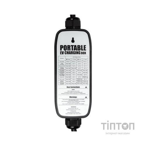 Зарядний пристрій для електромобіля HiSmart Type 1-CEE, 6-32A, 7.2кВт, 1 фазний, 5м (EV200030)