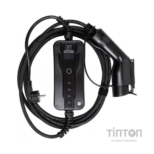 Зарядний пристрій для електромобіля HiSmart Type 1 - Schuko (220V), 16A, 3.6кВт, 1-фазное, 5м (EV200689)