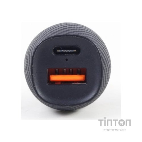 Зарядний пристрій Gembird 2 port 36W QC3.0+PD (TA-U2QC3-CAR-02)