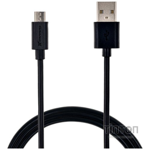 Зарядний пристрій Grand-X 2,1A, 12-24V, Black 2USB 5V/2.1A + DC cable USB/Micro USB,1m (CH-26BM)