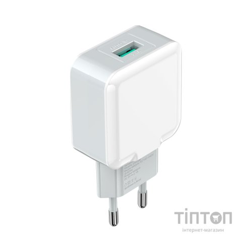 Зарядний пристрій Grand-X 5V 2.1A White (CH-03W)