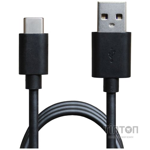 Зарядний пристрій Grand-X CH-15T 5V 2.1A 2USB Black + cable USB -> Type-C (CH-15T)