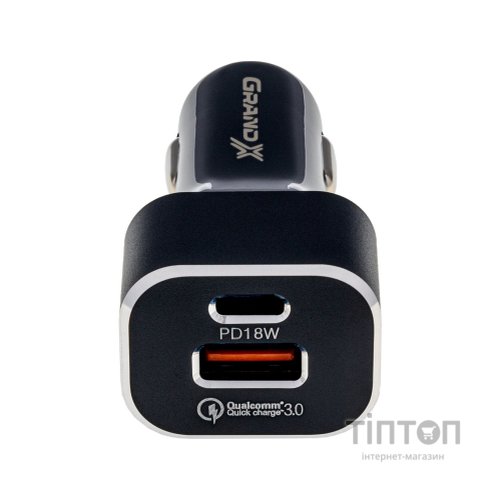 Зарядний пристрій Grand-X CH-29 PD 3.0, Quick Charge QС3.0, 1 TypeC, 1 USB (CH-29)