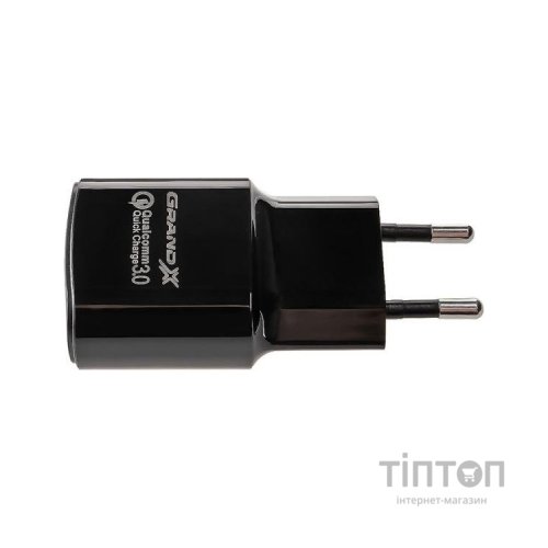 Зарядний пристрій Grand-X CH-550BM (Quickcharge QC3.0 Grand-X 3.6V-12V, 3A-1.5A + DC c (CH-550BM)