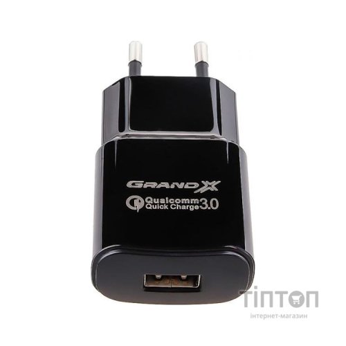 Зарядний пристрій Grand-X CH-550BM (Quickcharge QC3.0 Grand-X 3.6V-12V, 3A-1.5A + DC c (CH-550BM)