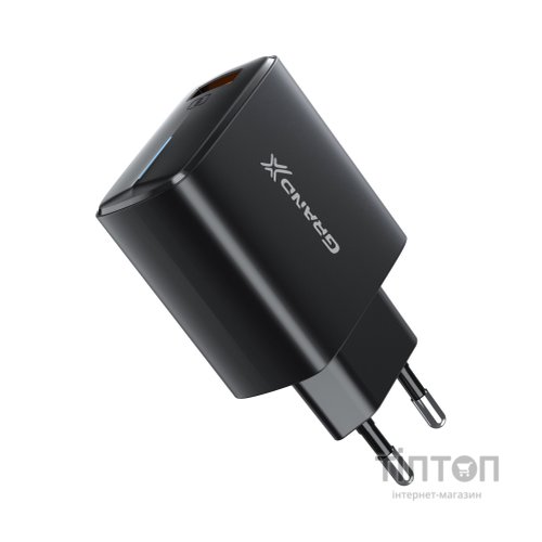 Зарядний пристрій Grand-X Quickcharge QС3.0 3.6V-6.5V 3A, 6.5V-9V 2A, 9V-12V 1.5A USB (CH-550B)