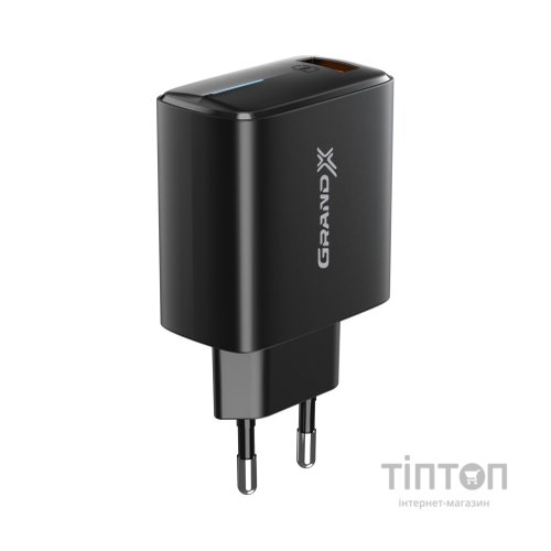 Зарядний пристрій Grand-X Quickcharge QС3.0 3.6V-6.5V 3A, 6.5V-9V 2A, 9V-12V 1.5A USB (CH-550B)